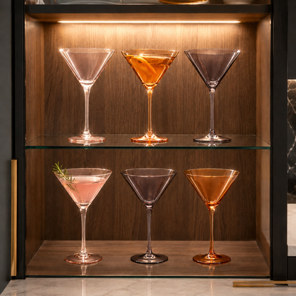 Venus Martini Cocktail Glassware and Set