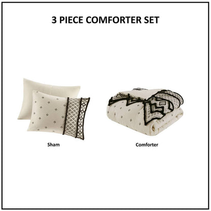 Natural Cotton and Flax Linen Comforter Set
