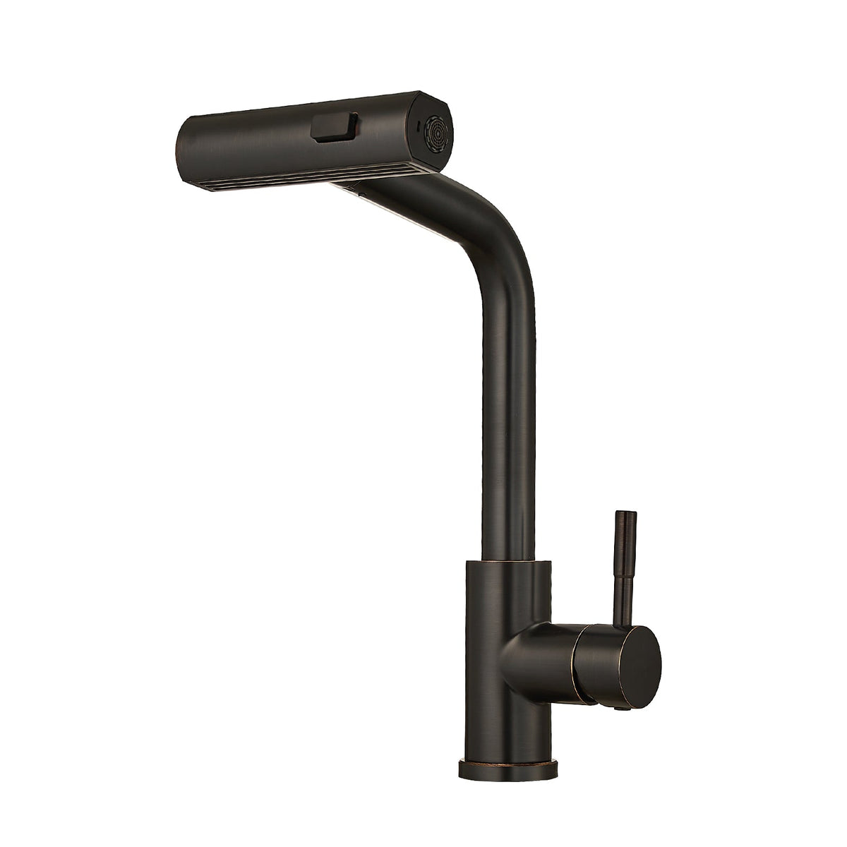 360° Rotation Pull-Down Kitchen Faucet Oil Rubbed Bronze with high-arc spout on Tampa Home & Garden Store