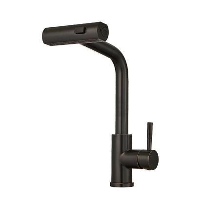 360° Rotation Pull-Down Kitchen Faucet Oil Rubbed Bronze with high-arc spout on Tampa Home & Garden Store