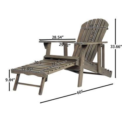 Malibu Adirondack Chair wooden brown outdoor furniture by HouseOfZazla on Tampa Home & Garden Store