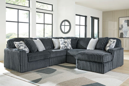Midnight Madness Sectional and Jumbo Corduroy