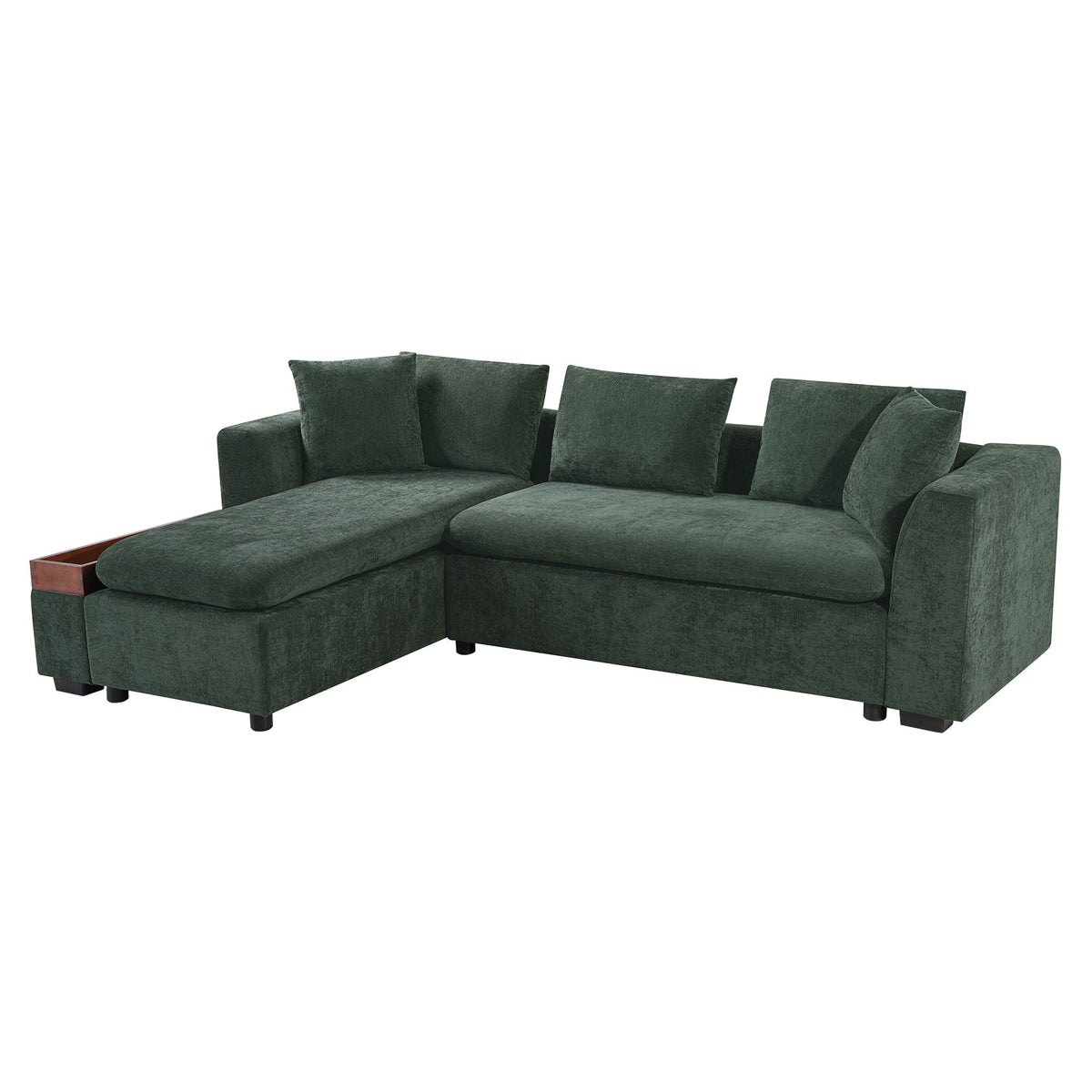 Modern L Shaped Sofa With Storage And Upholstery