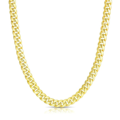 Miami Cuban chain necklace 6.15mm 10k yellow gold semi solid by Bids.com on Tampa Home & Garden Store