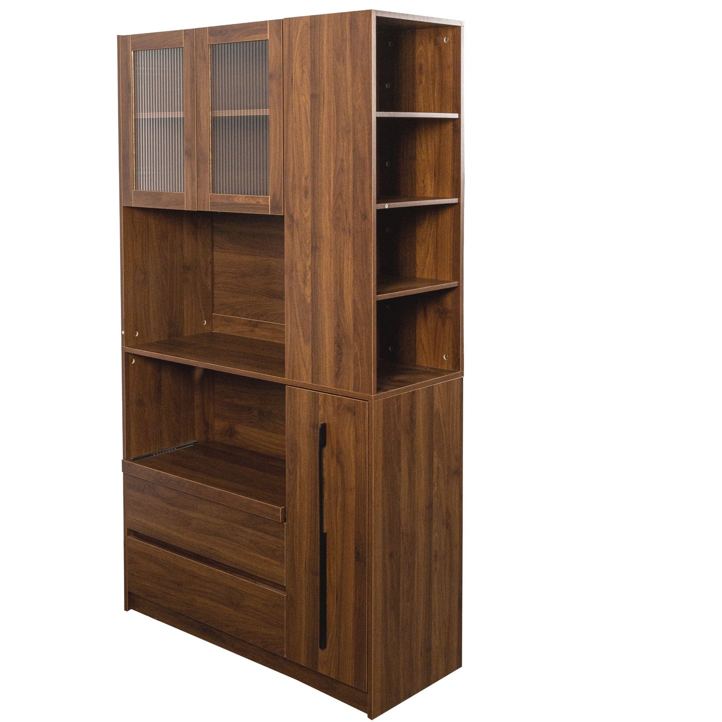 Tall Kitchen Pantry Cabinet and Microwave Stand