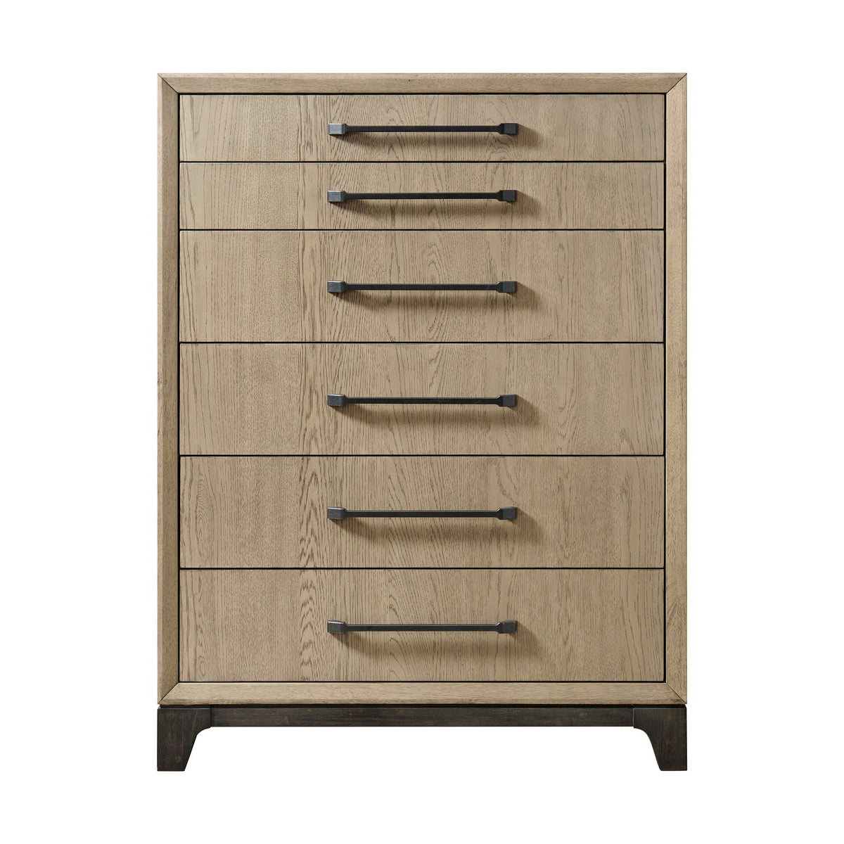 6 Drawer Chest brown wood finish with smooth glides, HouseOfZazla dresser on Tampa Home & Garden Store