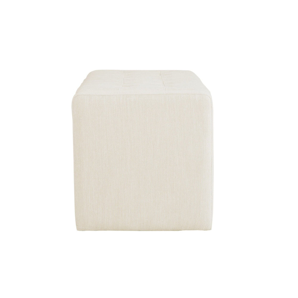 Cream storage bench with polyester upholstery and soft-close lid by HouseOfZazla on Tampa Home & Garden Store