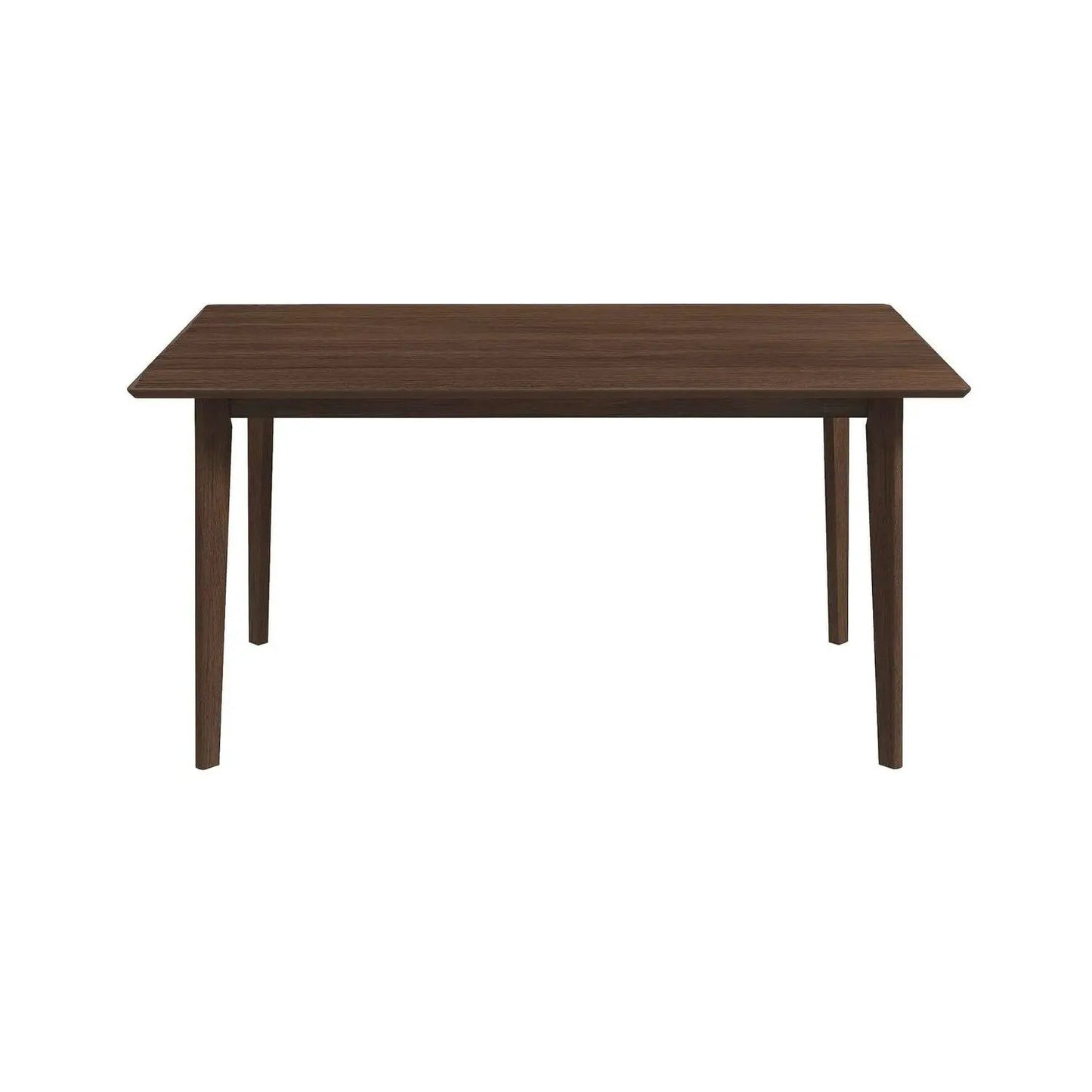 Carlos Dining Table in Solid Wood Brown Finish