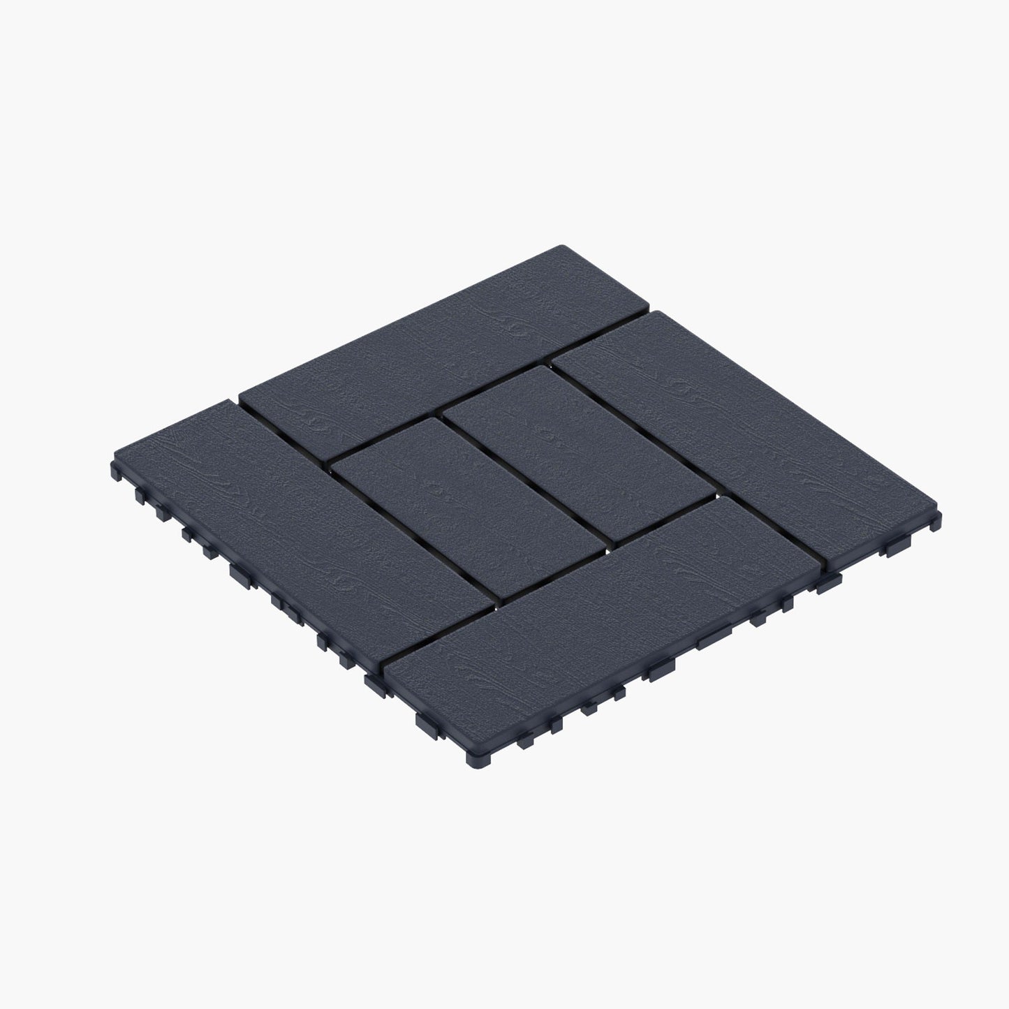Deck tiles dark gray interlocking modules with textured surface by HouseOfZazla on Tampa Home & Garden Store