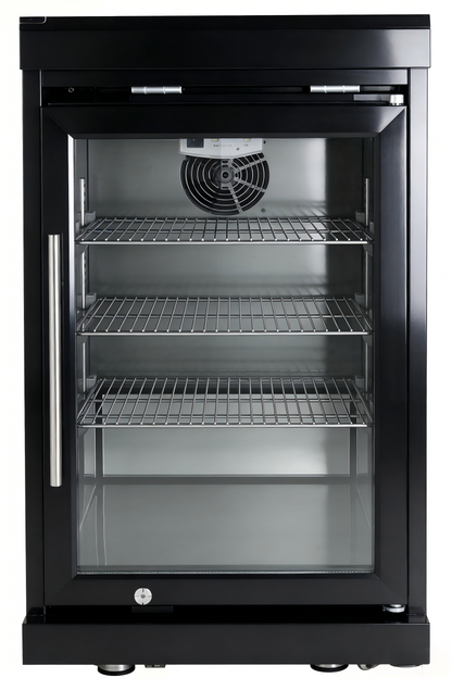 Black Single Door Fridge for Outdoor Kitchen