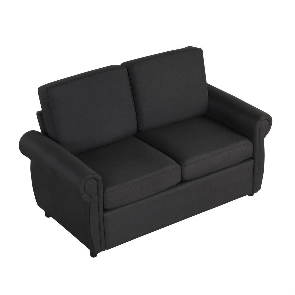 Pull Out Sofa Bed With Twin Memory Foam Mattress