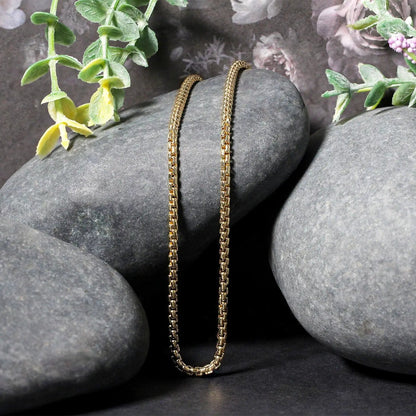 14k yellow gold solid 2.5 mm box chain necklace by Bids.com on Tampa Home & Garden Store