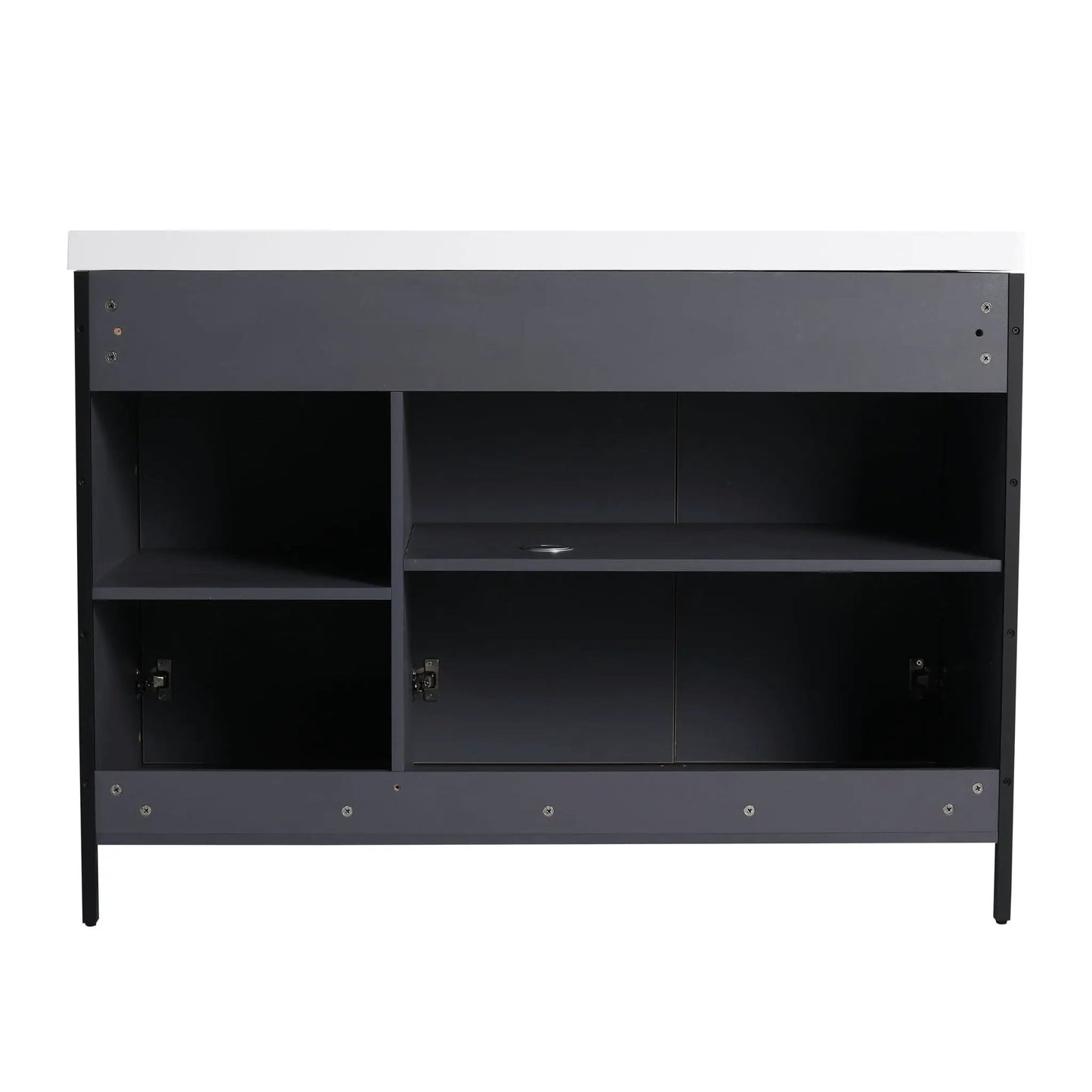 Contemporary Vanity with Adjustable Shelves