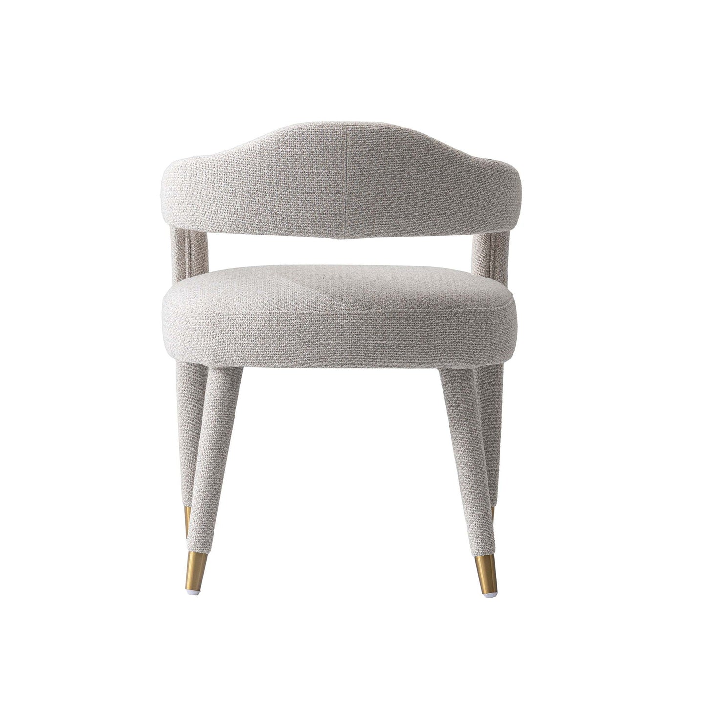 Aspen Solid Wood Mid Century Tweed Armchair