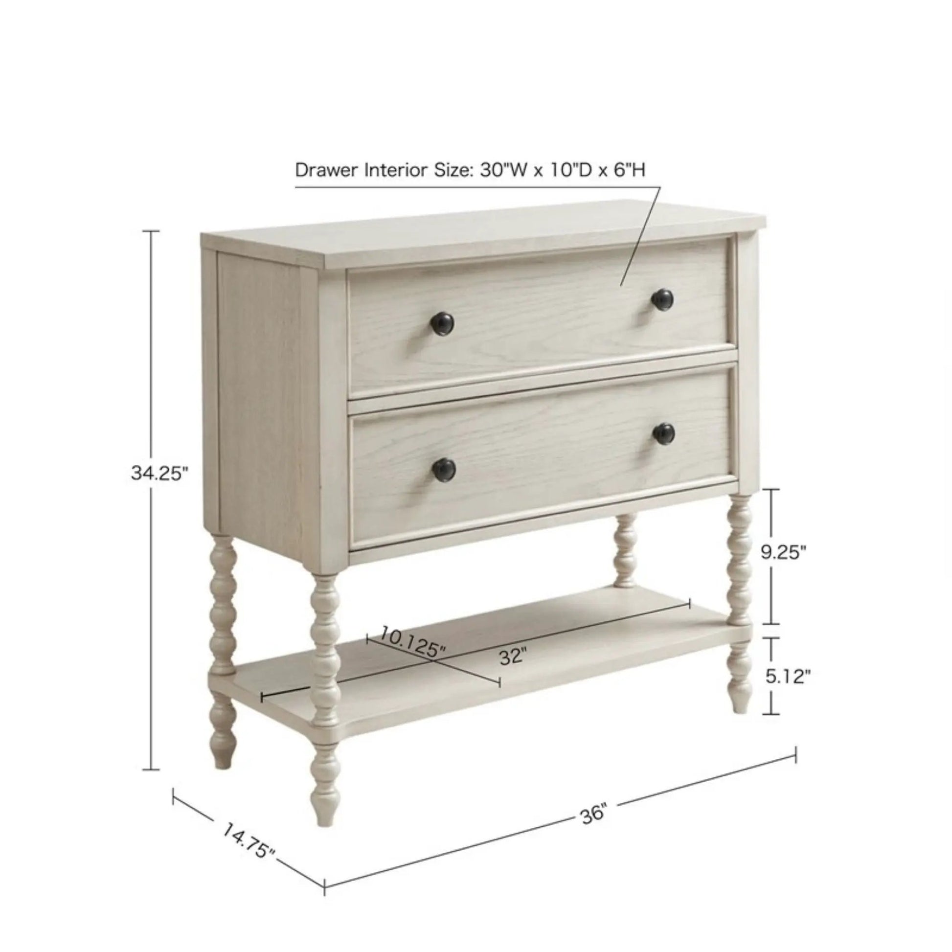 Signature Beckett 2-Drawer Accent Chest in light wood by Unique Piece Furniture on Tampa Home & Garden Store
