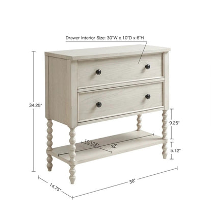 Signature Beckett 2-Drawer Accent Chest in light wood by Unique Piece Furniture on Tampa Home & Garden Store