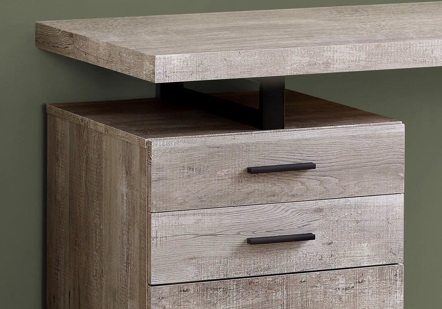Left or Right Computer Desk with Ample Drawers