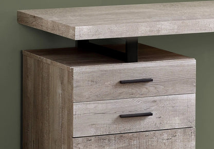 Left or Right Computer Desk with Ample Drawers