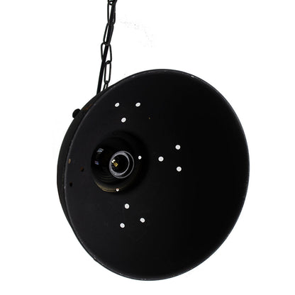 D10.4x11.4 hanging lamp in black metal with chain by HouseOfZazla on Tampa Home & Garden Store