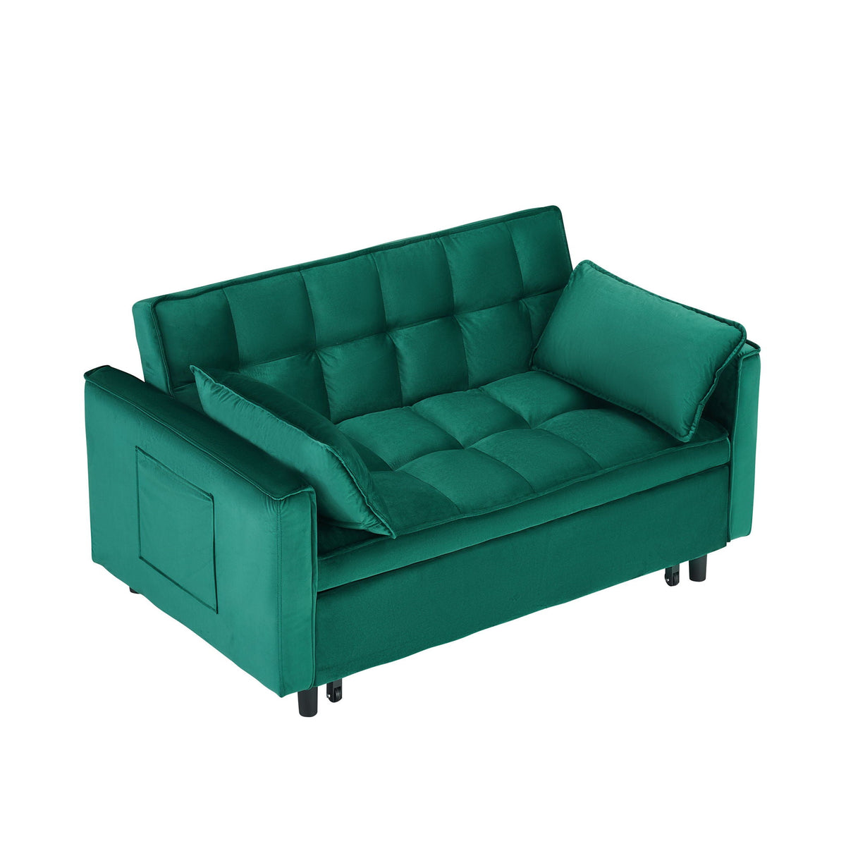 Large 3 In 1 Sofa Bed and Velvet Living Room