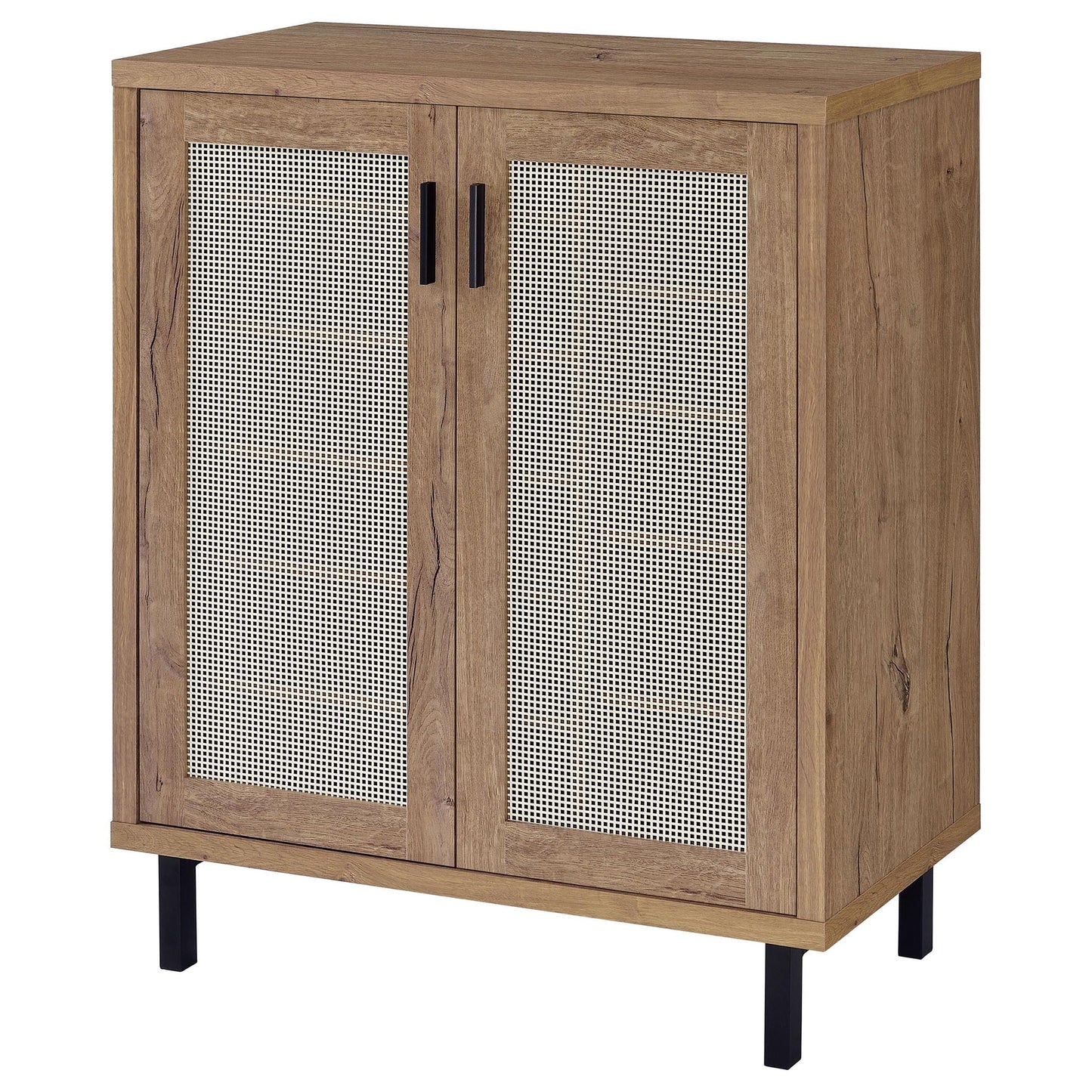Stagg 2-Door Shoe Storage Cabinet, wood finish with perforated doors by HouseOfZazla on Tampa Home & Garden Store