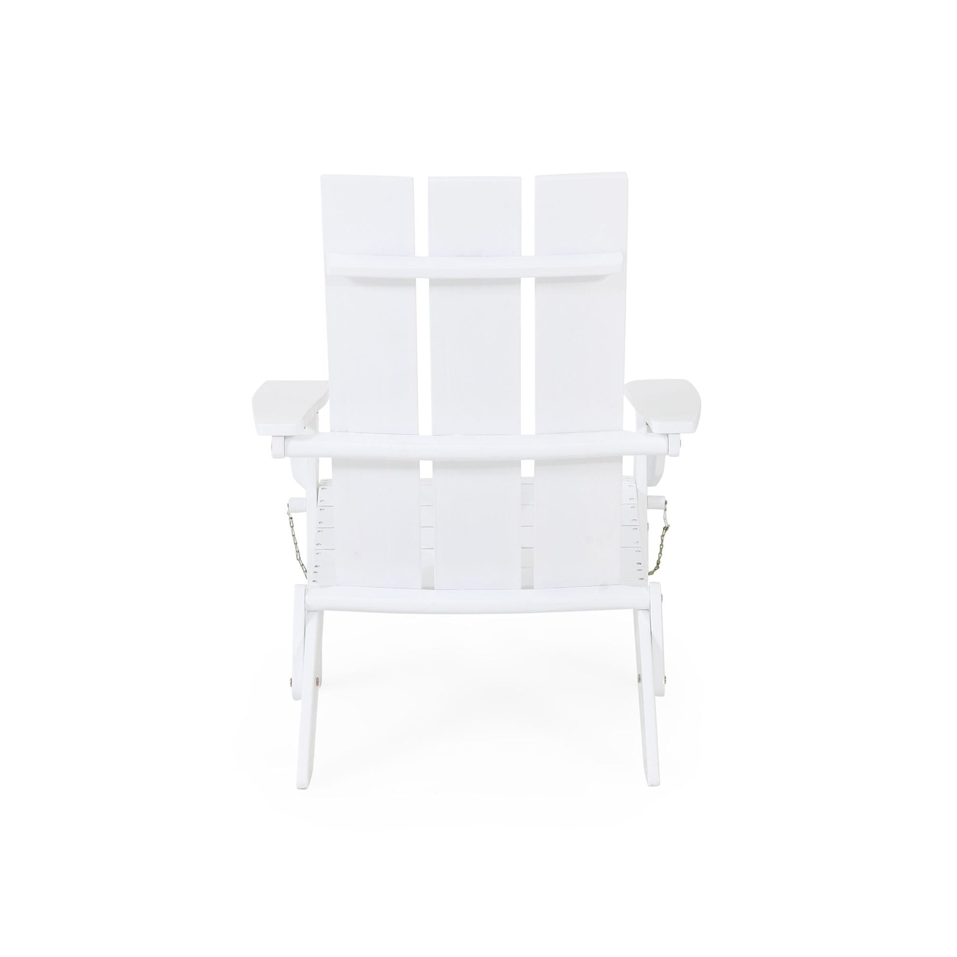 Aurascape Outdoor Comfort Foldable Adirondack Chair white folding arm chair HouseOfZazla on Tampa Home & Garden Store