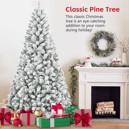 4ft flocked Christmas tree with 233 tips, white snowy branches by HouseOfZazla Christmas Trees on Tampa Home & Garden Store