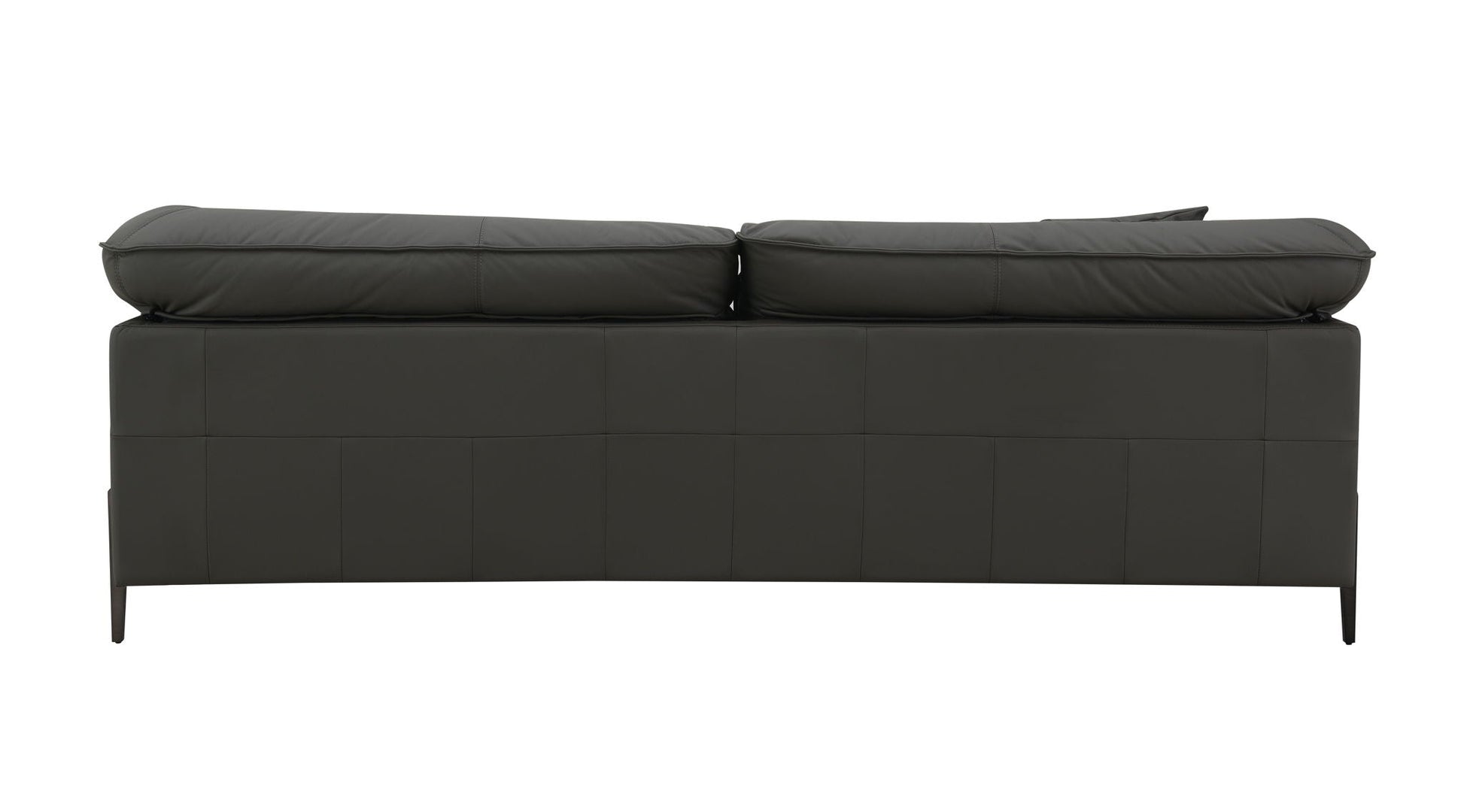 Tadi top grain leather loveseat black stationary two-seat sofa by HouseOfZazla on Tampa Home & Garden Store