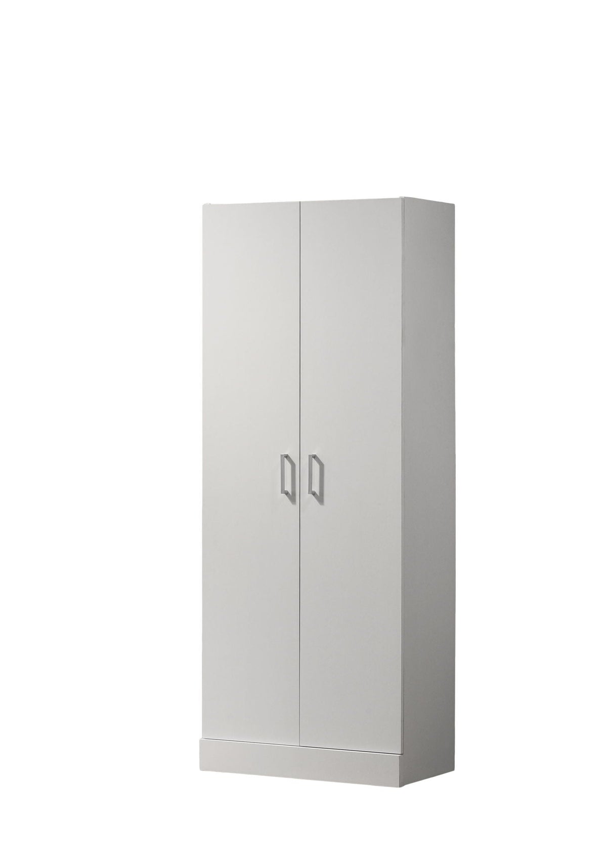 White double-door storage cabinet, 60 inches tall, modern slim design by HouseOfZazla on Tampa Home & Garden Store