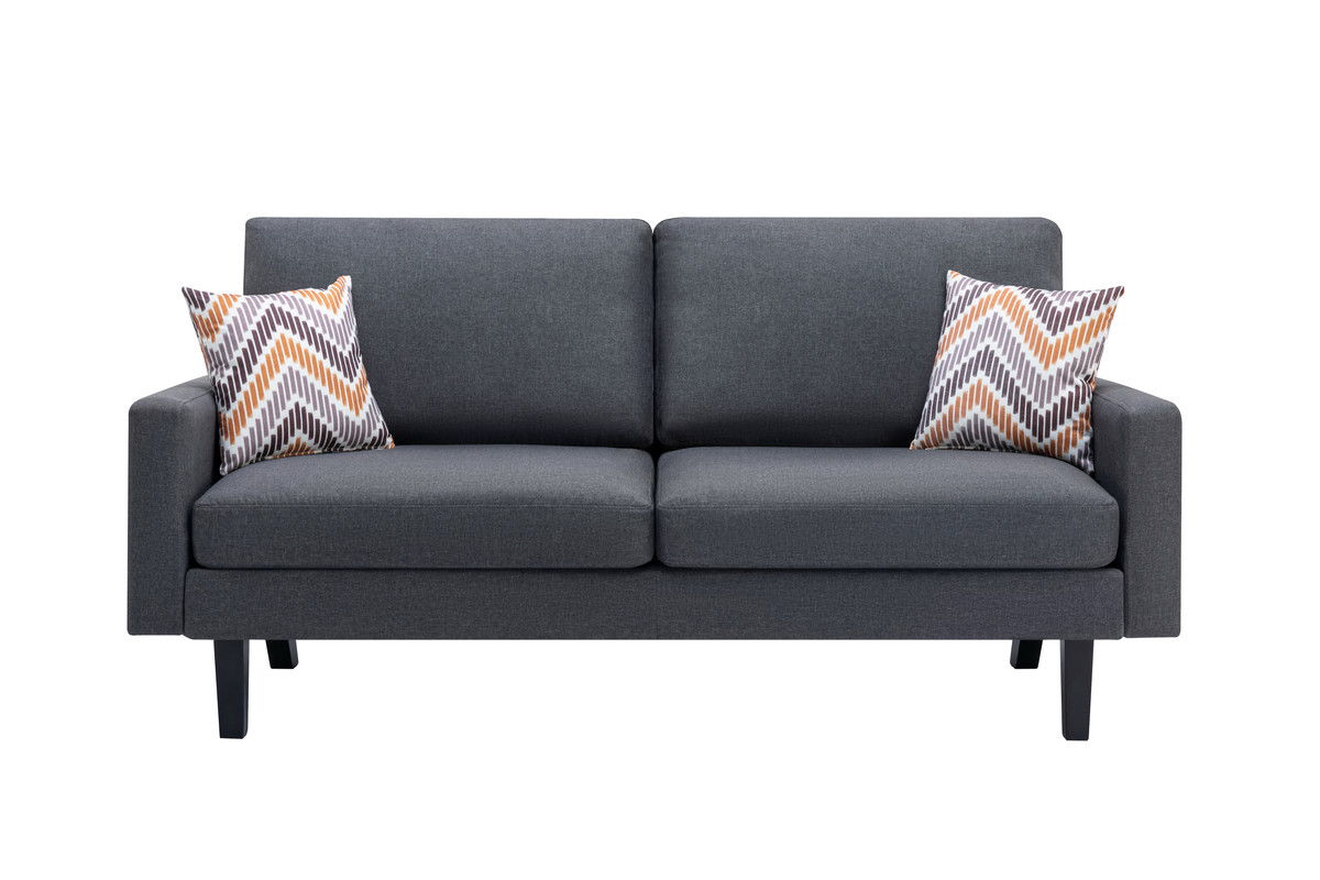 Bahamas Minimalistic Sofa and Throw Pillows