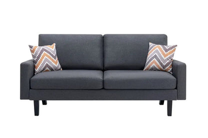 Bahamas Minimalistic Sofa With 2 Throw Pillows