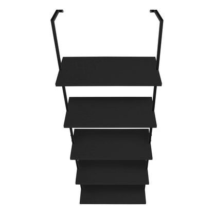Etagere ladder bookcase, 5-tier black metal shelves for office, Unique Piece Furniture etageres on Tampa Home & Garden Store