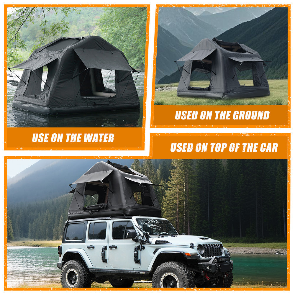 Foldable Inflatable Roof Top Tent For A Camper