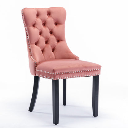 Nikki High End Tufted Dining Chair Set of Two