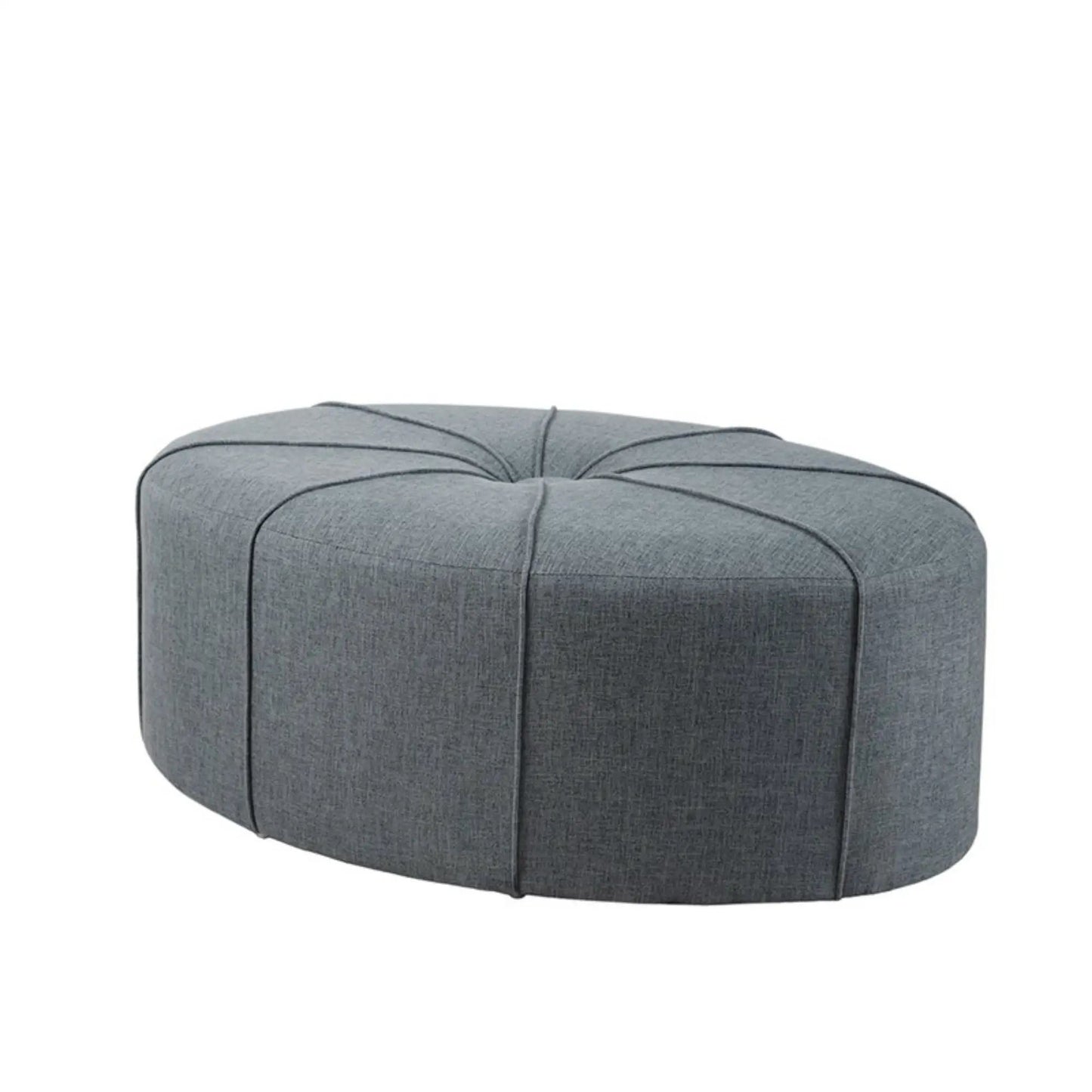 Modern Style Cocktail Ottoman with Tufted Center