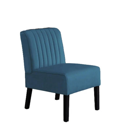 Reese mid-century modern accent chair teal velvet with black legs on Tampa Home & Garden Store