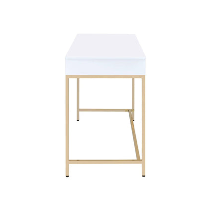 Ottey High Gloss Writing Desk and Drawers