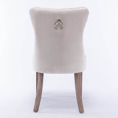Nikki High End Tufted Dining Chair Set of Two
