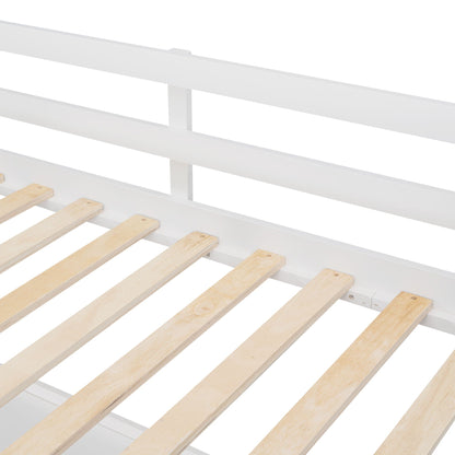 Space Saving Loft Bed with Desk and Drawers