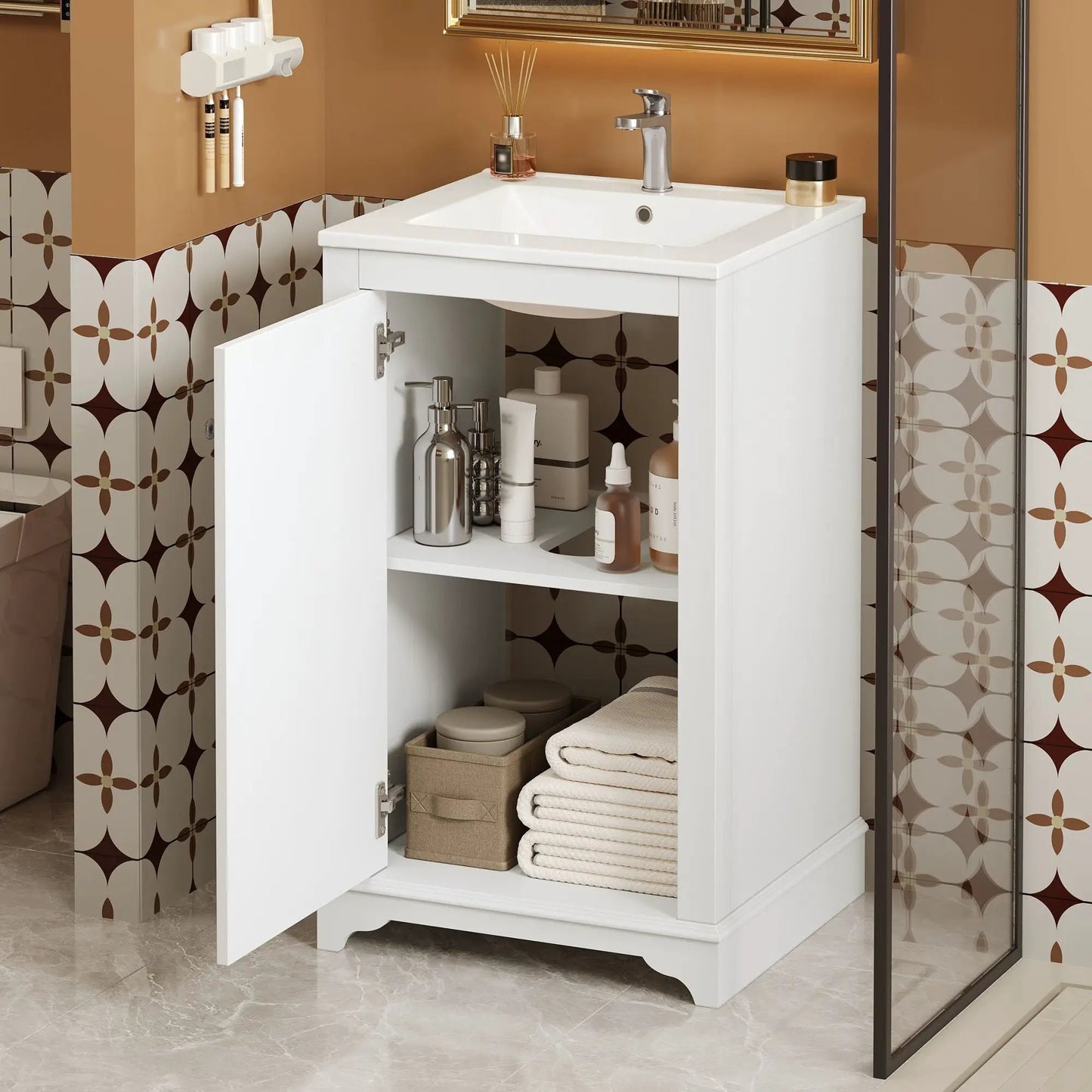 Bathroom Vanity With Sink Freestanding Cabinet