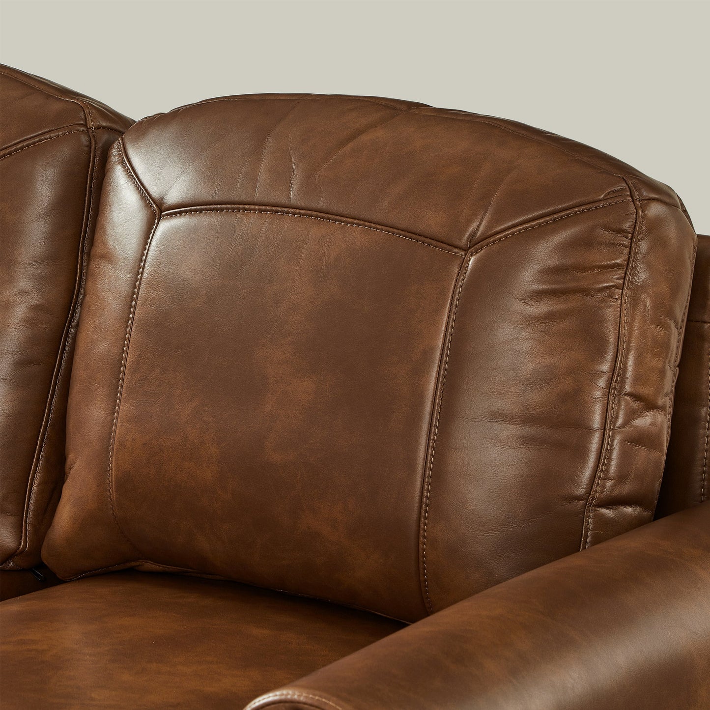 Breathable Faux Leather Sofa and Loveseat Set