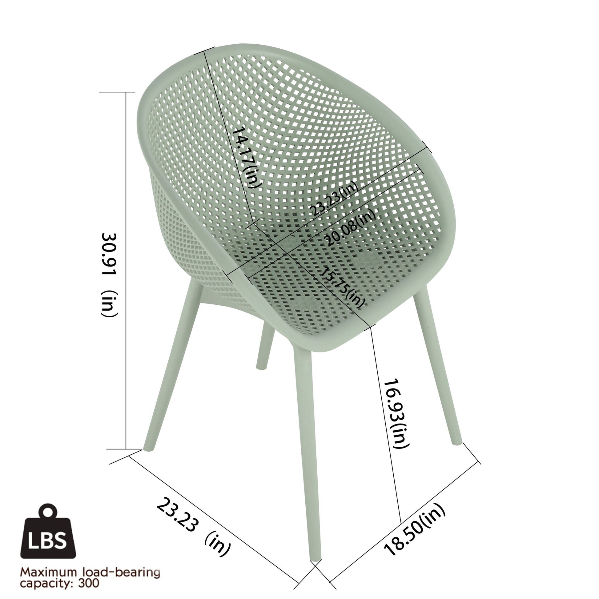 2-pack sage green outdoor lounge chairs with folding square table by HouseOfZazla (3-piece) on Tampa Home & Garden Store