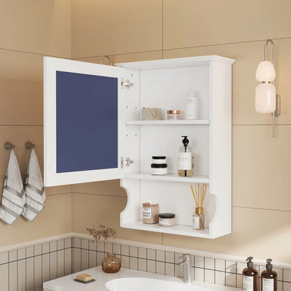 Wall Mounted Bathroom Cabinet with Mirror Hinges
