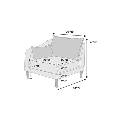 Pink modular L-sectional 3-piece sofa set with ottomans by HouseOfZazla, diagram only on Tampa Home & Garden Store