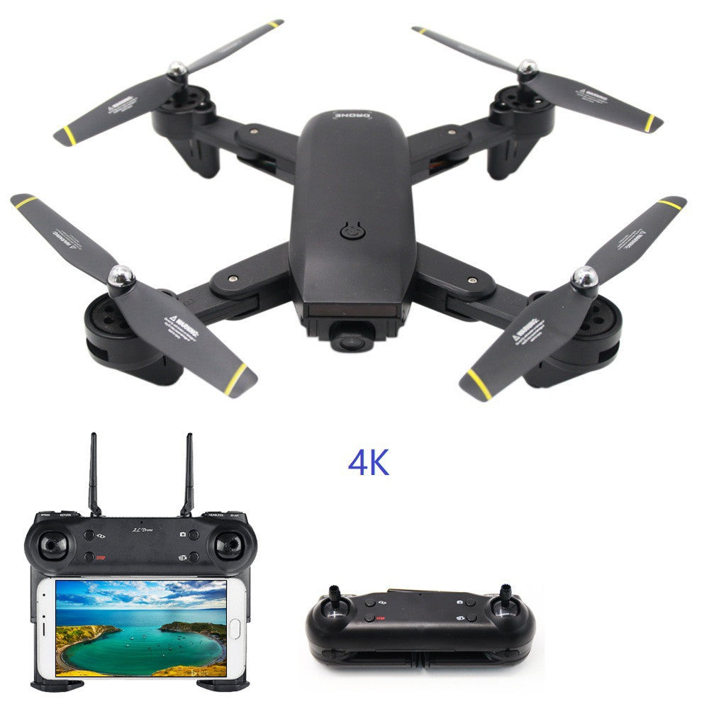 DM107S foldable dual-camera drone with 4K HD video and optical flow positioning remote on Tampa Home & Garden Store