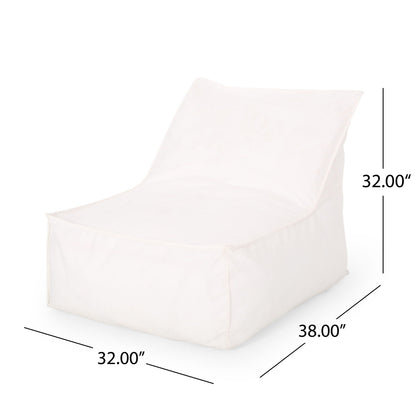 Ettie Water Resistant Fabric Bean Bag Chair