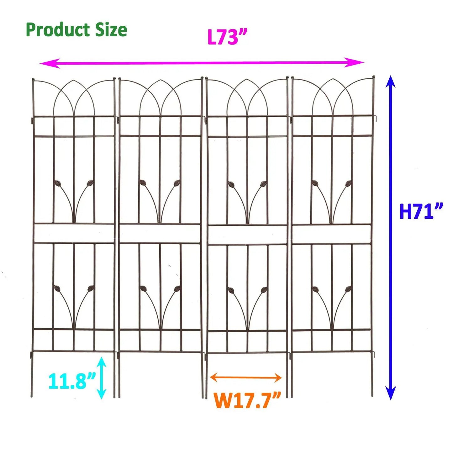 Rustproof Metal Trellis For Climbing Plants