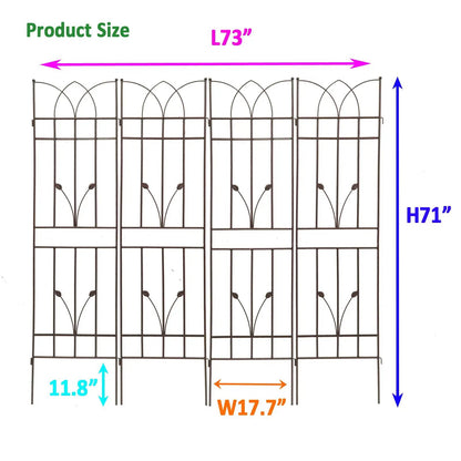 Rustproof Metal Trellis For Climbing Plants
