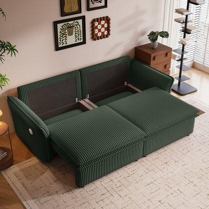 85 Inch Convertible Sofa Bed and a Plush Fleece