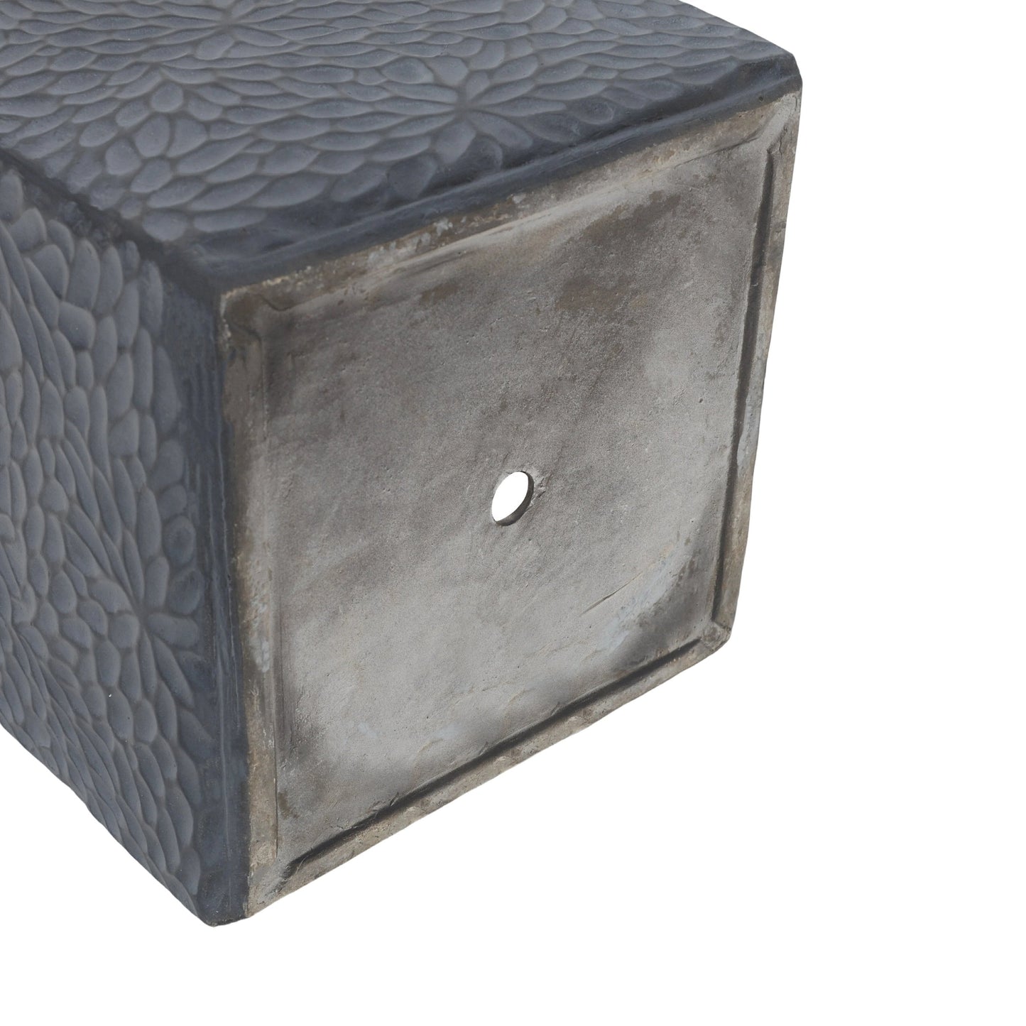Planters large magnesium oxide set of 4 with textured dark gray finish on Tampa Home & Garden Store